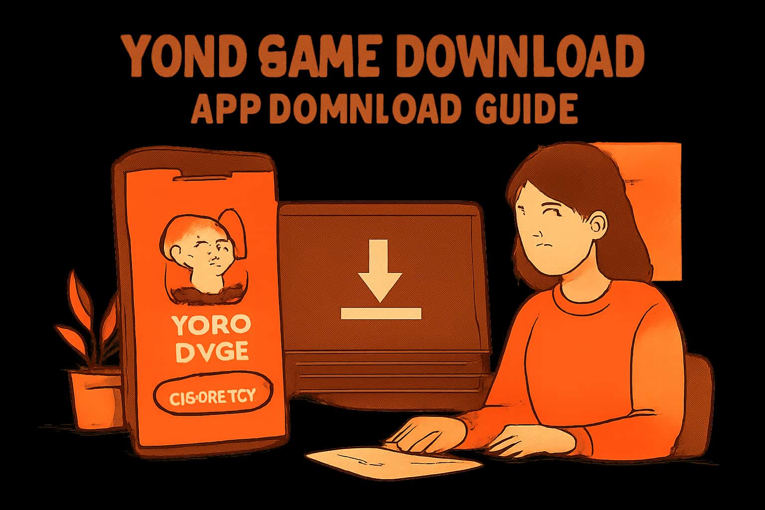Visualization of the Yono Game Download App Download Guide with clear text.