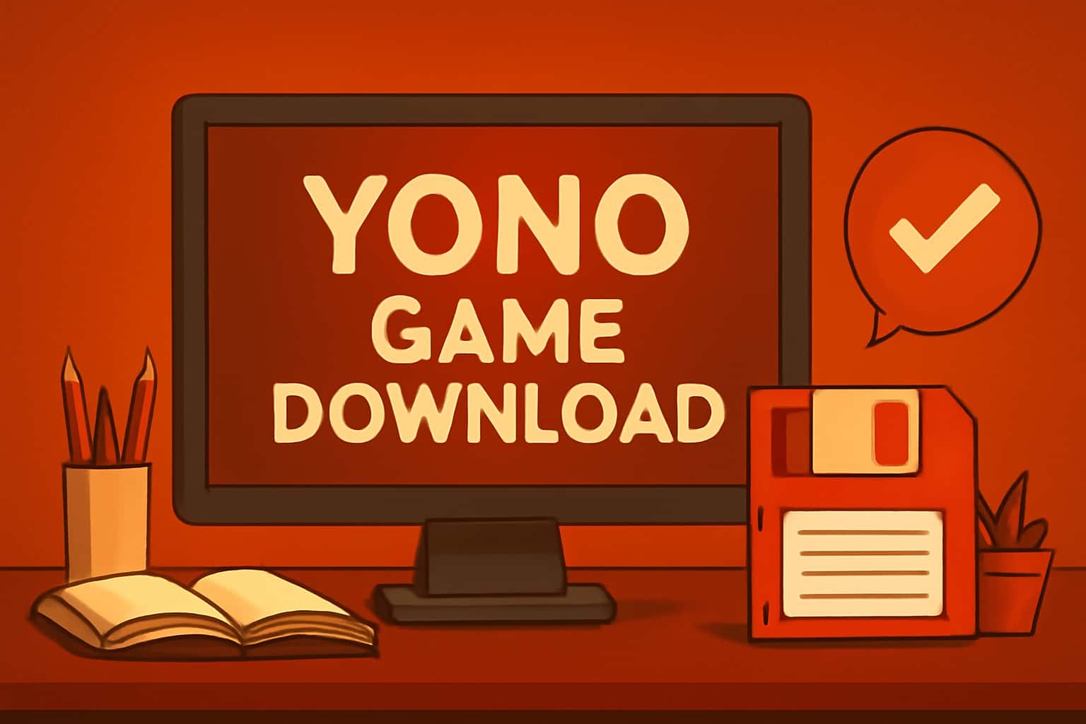 Informational scene depicting device compatibility for Yono Game Download.