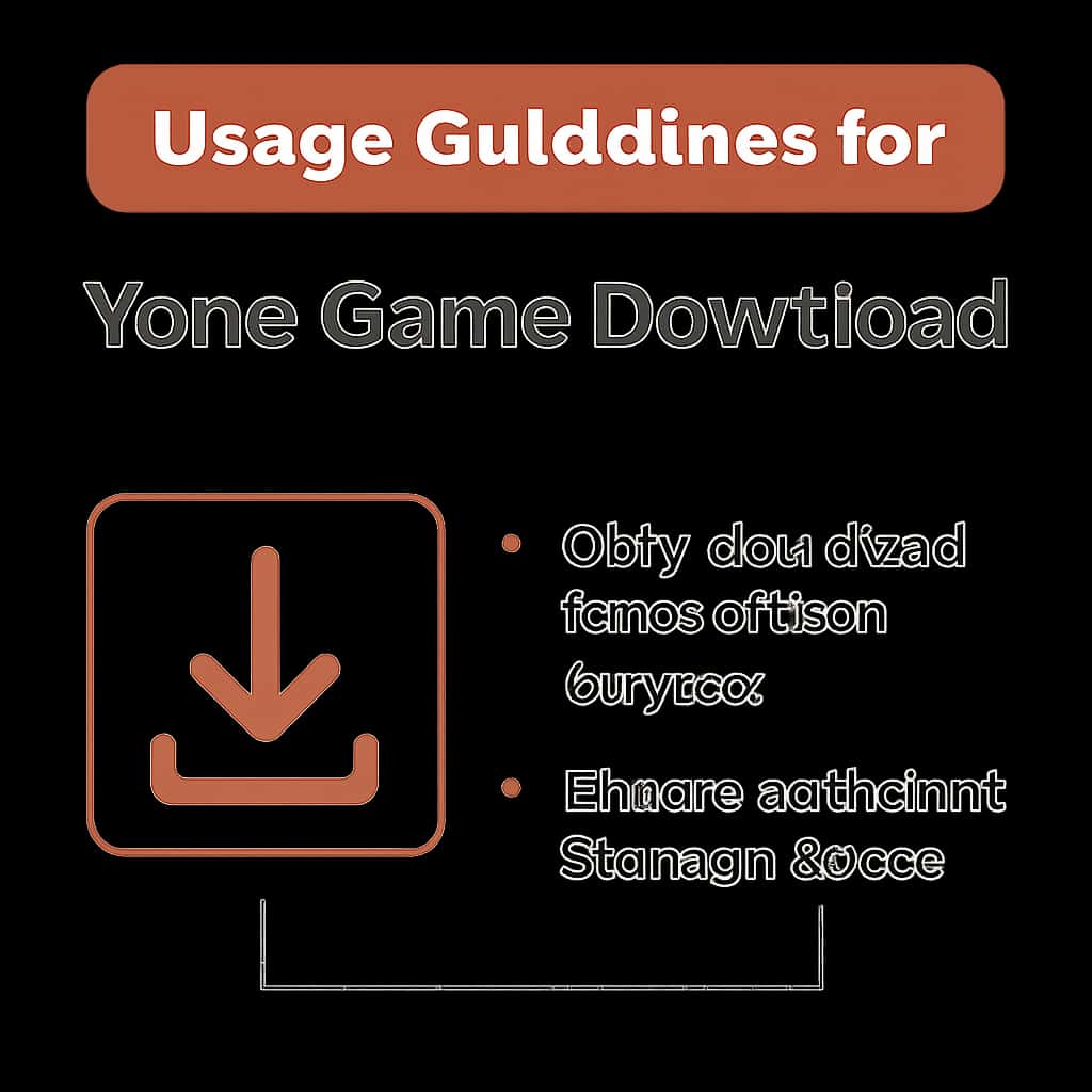 Illustration explaining Yono Game Download usage guidelines.